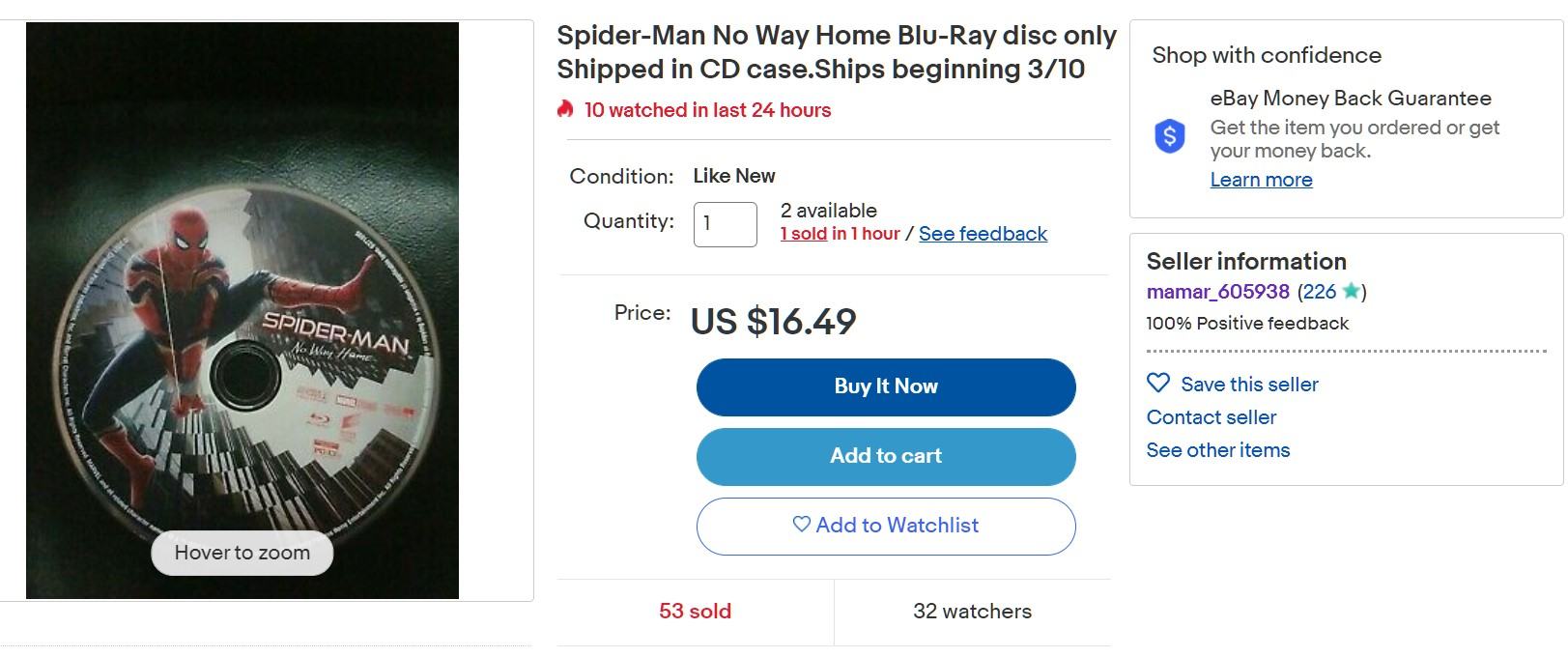 spider ebay